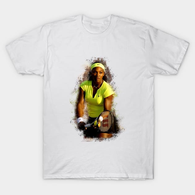 Serena Williams T-Shirt by mobilunik